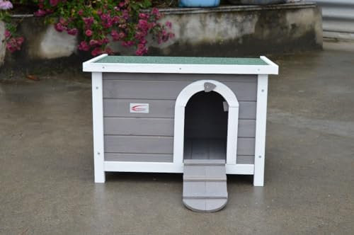 Bunny Business Kaninchen/Meerschweinchen Deluxe Versteckhaus/Laufstall, 60 × 40 × 40 cm (Grau-Deluxe-Versteck)