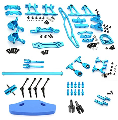 Plouluyt Metall Modifikation ZubehöR Kit Querlenker Achs Lenkung Schenkel Set für TT02-02 1/10 RC Upgrade Teile,1