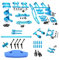 Plouluyt Metall Modifikation ZubehöR Kit Querlenker Achs Lenkung Schenkel Set für TT02-02 1/10 RC Upgrade Teile,1