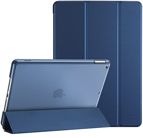 ProCase Hülle für iPad 9./8./7. Generation 10,2 Zoll 2021 2020 2019, Schutzhülle Smart Case Cover Kompatibel mit iPad 9/8/7 Dunkelblau