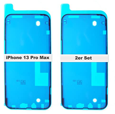 IS-TECK 2er Set Ersatz iPhone 13 Pro Max Kleber Für Display und Gehäuse Rahmen Dichtung Sticker LCD Wasserdichtung Folie