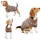 Hjumarayan Hundepullover - Boho Hundepullover Mittelgroße Hunde Weihnachtspullover, Schöne Hunde Pullover mit Geschirr Öffnung, Dicken Hundepulli Französische Bulldogge Labrador Pullis (Kaffee XL)