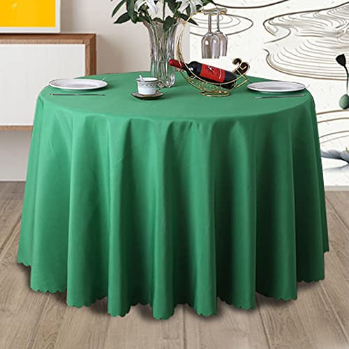 HUHJYUGE Tischtuch Garten Rund 160cm, Wachstischdecke Garten Abwaschbar, Tischdecke Abwaschbar Outdoor, Fleckenabweisende, Knitterfest, für Party, Kindergeburtstag, Weihnachten