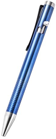 Hamans Titan Bolt Action Pen 12.0 cm Retractable with Stainless Steel Pocket Clip Kugelschreiber Kompakte Größe Leicht Kompatibel mit Parker Refill