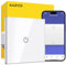 Interruptor de Luz Inteligente, Interruptor de Luz Táctil WiFi 1 Gang, Compatible con Alexa/Google Home, Control por SmartLife, Neutral Requerido, 86x86mm