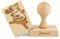 Folkroll Motiv-Keksstempel Viel Glück, 70x50 mm, Cookiestempel, Backstempel, Keks, Stempel, Buchenholz, 231150