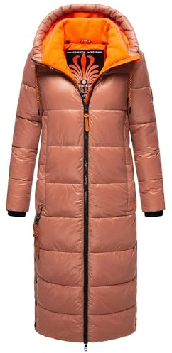 Navahoo Damen warmer Winter Steppmantel mit Kapuze Schmuseengel XS-XXL