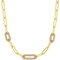 s.Oliver Halskette Edelstahl Damen Halsschmuck, 42+3 cm, Gold, Kommt in Schmuck Geschenk Box, 2037986