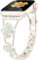 Bracelet Femme Bling Compatible avec Apple Watch Bracelets 38mm 40mm 41mm 42mm 44mm 45mm Series SE 9 8 7 6 5 4 3 2 1, Bracelet en diamant Sparkle, Bracelet Élégant Trèfle Chanceux pour iWatch