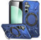 Kainevy Case for Samsung Galaxy A34 5G with Magnetic Stand for MagSafe Wireless Charger, Military Grade Shockproof Mobile Phone Case Samsung A34 5G Case Black Full Body Protective Case (Dark Blue)