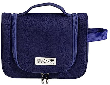 Bolsa de lavado colgante con separación en seco y húmedo, organizador portátil, bolsa de aseo personal, contenedor de almacenamiento de cosméticos, gran capacidad, compartimentos ajustables, diseño