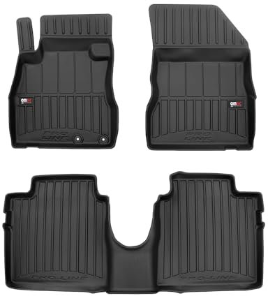 Fußmatten Gummimatten kompatibel mit Nissan Note II E12 2012-2017 Premium Schwarz TPE 3X