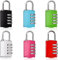 Lot de 6 cadenas code 4 chiffres, Petit Cadenas a Code Cadenas Code Casier, Cadenas à Combinaison Cadena a Code, Serrure Combinée pour Casier, Porte de Cave, Porte de Jardin,Garage