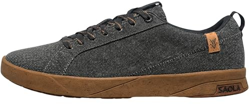 SAOLA Cannon Canvas 2.0 M Sommer Sneakers Herren Recycelt Grau Vegane Schuhe