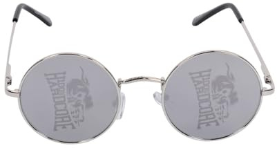 100% Hardcore Sonnenbrille Silver Revo |Runde Gläser Gabber Sunglasses