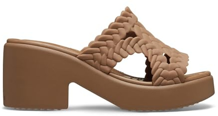 Crocs Herren Brooklyn Woven Slide Heel Sandalen, Brown, 36/37 EU