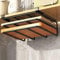 Schneidebrettregal unter Kabinett Schneidebretthalter Metall Schneidebrett Organisator Sparersparnis unter Regal Hacking Board Halter Hochleistungs -Schneidebrett Schwarz