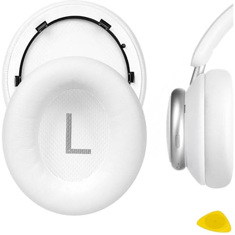 Geekria QuickFit Ersatz-Ohrpolster für Anker Soundcore Life Q45, Space Q45 Kopfhörer, Ohrpolster, Reparaturteile (weiß)