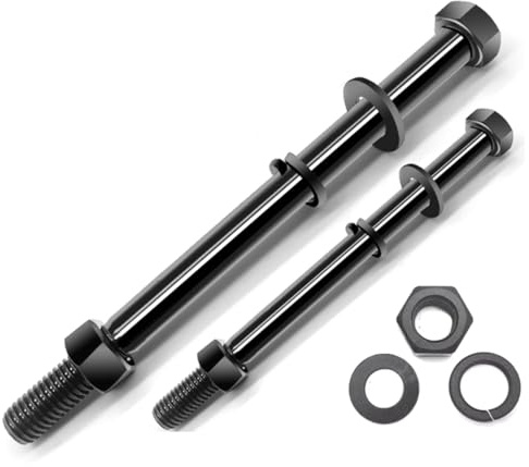 Verlängertes Sechskantschrauben-Set aus Karbonstahl, M12 x 300 mm, Schwarz, 1 Stück