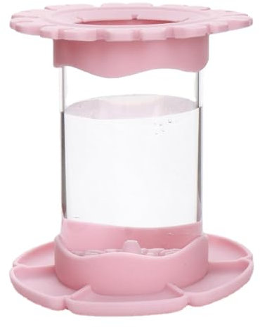 Paint Brush Rinser - Brush Washing Bowl, All-in- Paint Brush Cleaner Tool | Art Paintbrush Cleaning Cup with Palette and Brush Organizers (Pink, Light Blue)