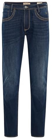 Blend BHBlizzard Herren Jeans Hose Denim mit Stretch 5-Pocket Gürtelschlaufen leicht elastisch Baumwollmischung Regular fit, Größe:W36/32, Farbe:Denim Dark Blue (200292)