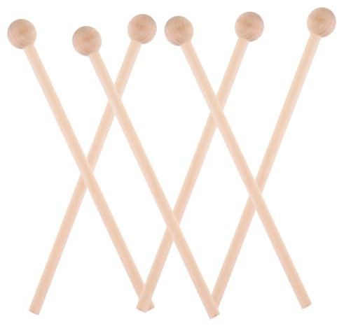 VICASKY 6stücke Teiliges Holzschlägel Schlaginstrumente Für Musikalischer Talente Und Rhythmusgefühl Geeignet Für Marimbas Und Xylophone