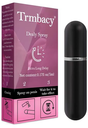 TRMBACY Delay Spray Verzögerung Sprüh-Desensibilisator Men's Delay Spray-Leicht zu tragen-Ein Muss für Paare im Bett (Pink)
