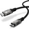 ziwodiv USB4 Kabel mit Thunderbolt 4 Kabel 50CM, 40Gbps Datenkabel, PD3.1 240W Ladekabel, 8K@60Hz 4K@144Hz HDR Videokabel, für iPhone 16/15, Macbook, iPad Pro, Dock, SSD, Display, Laptops, Hub
