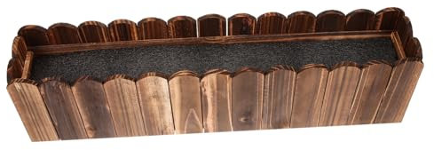 BESPORTBLE Holzpflanzer Für Fensterbrett Rustikale Blumentöpfe Aus Holz Für Draußen Für Garten Und Balkon