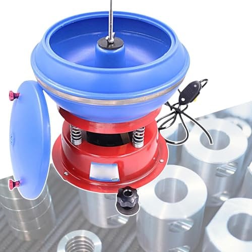 Miuxe Electric Vibratory Tumbler Bowl Kit, 3.5L,6.2L,12L Vibratory Rock Tumbling Polishing Machine, Vibrating Rock Polisher for Metal Jewellery Vibratory Polisher Grinding Tools Grinder