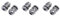 Xiniy 6 Pieces M8 Waterproof Disengagement Cable Gland for 2-5mm Cable Wire