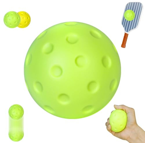 Indoor Pickleball Ball, Training Silent Ball, Standardgröße mit Soft-Effekt, geräuschreduzierendes Design für Übungssessions, Aufwärmwerkzeug und Hinterhof, Anfänger Pro Ready
