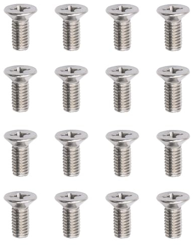 ApexPine 16 Pcs UNF 2B Stainless Steel Brake Disc Rotor Screws | 16 pack 2b stainless steel brake disc rotor screws, replacement retaining screws for car brake system daily maintenance use