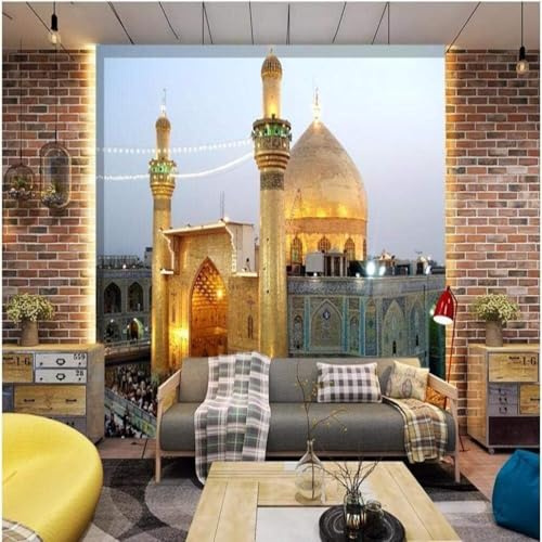 XLMING Dreidimensional Stadt Architektur Menschenmenge Abend Licht 3D Tapeten Tapete Seidigkeit Home Esszimmer Möbel Sofa Schlafzimmer Wohnzimmer TV Hintergrund-430cm×300cm