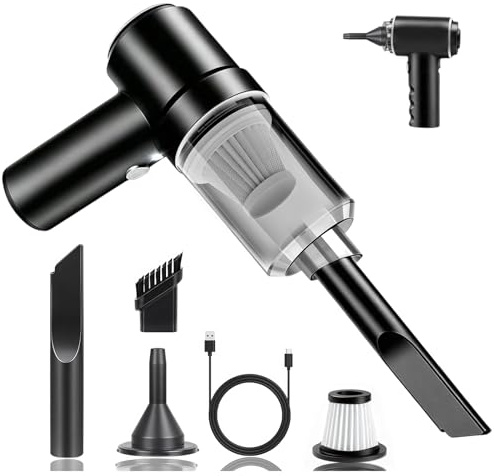 Handheld Vacuum Cleaner,Portable Rechargeable Mini Vacuum,22000PA Power, 4-in-1 Mini Car Vacuum,Lightweight Mini for offices, cars, homes, and offices various scenarios