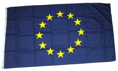 Flaggenking Fahnen/Flaggen, Europa 12 Sterne Neu, wetterfest, blau, 150x90x1 cm, 17029