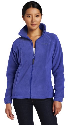 Columbia Women's Benton Springs Classic Fit Full Zip Soft Fleece Jacket, Clematis Blue, Medium