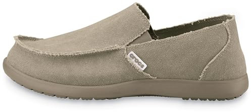 Crocs Santa Cruz Zapatillas de deporte de tela para hombre, color Beige (Khaki/Khaki 261) , 50/51 EU