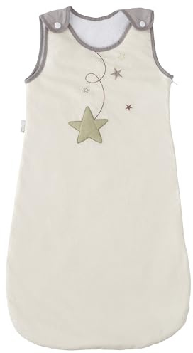 P'tit Basile - Grande Gigoteuse réglable été bébé - 80 ou 105 cm - 6-36 Mois - Coloris Mixte écru - Coton Biologique - Doublure éponge - Douillette légère et Douce - Turbulette TOG 2