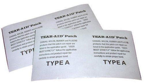 Tear Aid® Selbstklebender Reparatur-Flicken Typ A für Zelte, Drachen, Gummiboote, Segel, Stoffe, 75mm x 300mm