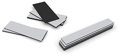 Magnetschilder, Magnetetiketten, Magnetstreifen, PVC-Beschichtung weiß, beschreibbar und abwischbar Set a 50 Stück, 150 x 50 mm