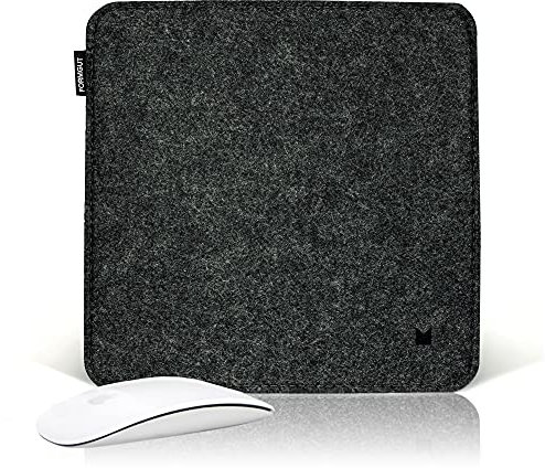 FORMGUT Mousepad Filz antirutsch (25 x 25) Home Office Mousepad Gaming, Desk mat, Mauspad, Schreibtisch Matte, Buero Unterlage, Filzunterlage, Schreibtisch Unterlagen Mat (Dunkelgrau)