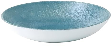 Churchill Studio Prints Raku Round Coupe Bowl Topaz Blue 182mm