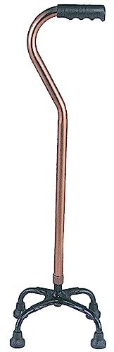 Gima - Q3 Vierbeinstock, aus Bronze, leicht und robust, Unterstützung von Personen mit Gehschwierigkeiten, 43072