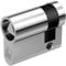 BASI DM5020-0000|Dl8 DM5020-0000-DI8-Mezzo Cilindro Triangolare, 10/30 mm, Argento, Nero