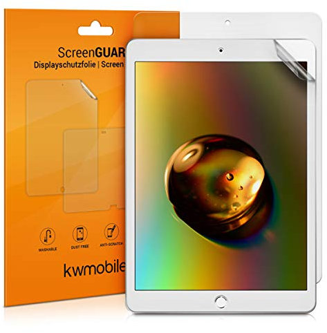 kwmobile 2x Pellicola Protettiva Compatibile con Apple iPad 10.2 (2019/2020/2021-7./8./9. Gen) - Set Pellicole Touchscreen - Pellicola Antiriflesso e Anti-Impronte per Tablet
