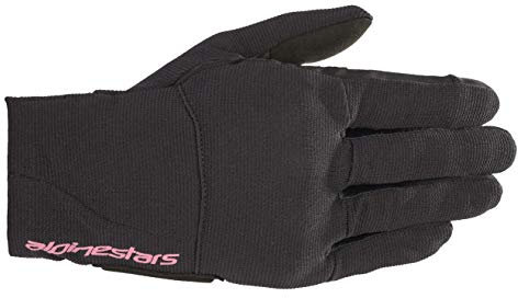 Alpinestars Women's Reef Motorcycle Riding Glove, Black/Fuchsia, Medium