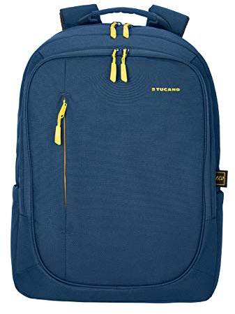 Tucano - Zaino Porta Pc 17 Pollici, compatibile con MacBook Pro 16. Backpack Bizip, Zaino Capiente da Ufficio e Università, in Poliestere Riciclato