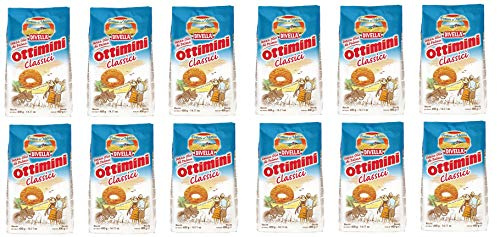 12x Divella Ottimini Classici Shortbread Kekse mit frischen Eiern 400g Biscuits Cookies italienische Kekse