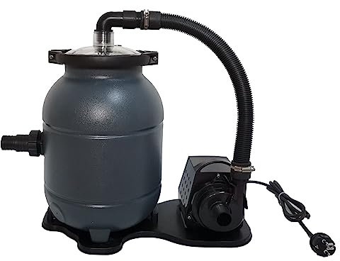EDG Groupe Filtration Piscine - Maxi 10m3 - Fourni avec Balles Filtrantes - Connexion Tubes 32/38 - Kit Filtration Piscine Hors Sol - Summer Fun Best Clean